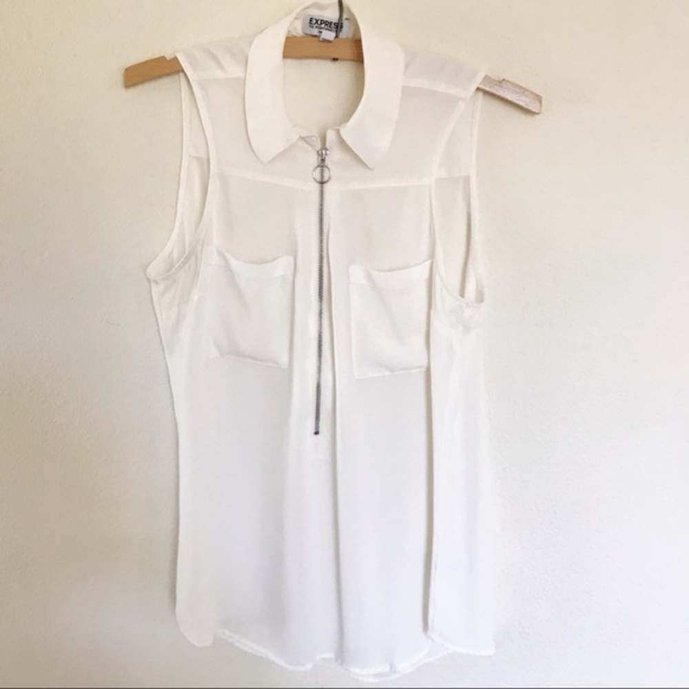 Express Portofino Shirt Original Fit Small Cream